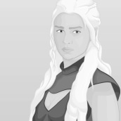 Daenerys Targaryen. Un proyecto de Ilustración tradicional y Diseño gráfico de Víctor Gambero - 04.05.2014