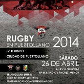 Cartelería club de Rugby Mineros Puertollano. Design projeto de Montse M.M. - 10.05.2014