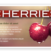 Newsletter: Cherries. Un proyecto de Marketing y Diseño Web de Paula Rubiera García - 11.04.2013