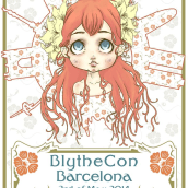 Blythecon Barcelona 2014. Traditional illustration, Character Design, and Events project by Carolina Ortiz Gomez - 05.02.2014
