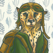 Cheetah for Nil. Traditional illustration project by Carolina Ortiz Gomez - 07.15.2014