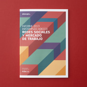 Diseño del Informe sobre redes sociales y empleo 2013. Editorial Design project by Estudio Menta - 07.22.2014