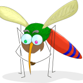 Pequeñito como un mosquito.... Traditional illustration, and Character Design project by apmesa - 07.23.2014
