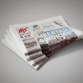 Periódico Madrid Sindical. Un proyecto de Diseño editorial de Adrián Mozas Monterrubio - 11.08.2014