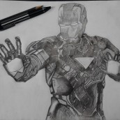 Iron Man. Un proyecto de Ilustración tradicional de Erick Miguel Martínez Ortega - 11.08.2014