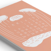 Calendario 2015. Ilustração tradicional, e Design gráfico projeto de Ana Robiola - 31.08.2014