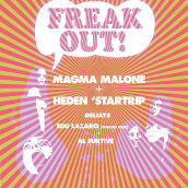 Freak Out! Inauguración Sala New Underground  Poster. Un proyecto de Diseño gráfico de Enric Chalaux - 15.09.2014
