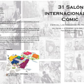 Díptico 31º Salón Internacional del Cómic. Ilustração tradicional projeto de Aida Ayan Garcia - 29.09.2014