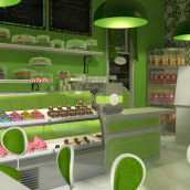 Pastry shop. 3D, and Animation project by Olivia Lorot - 10.07.2014