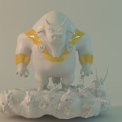 Modelado toro guerrero. Un proyecto de 3D de robinsoncardenas - 08.03.2014