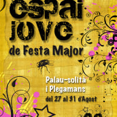 Primer premio de carteles de fiesta mayor 2009. Design projeto de Jose Cañete Campin - 14.10.2014