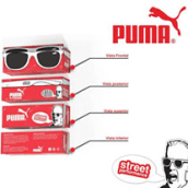 Puma glasses Street Performance. Design, Br, ing, Identit, and Packaging project by Edgar Moreno - 04.27.2012