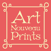Art Nouveau Prints. Design, Traditional illustration, Br, ing, Identit, Arts, Crafts, Fashion, Fine Arts, Painting, Screen Printing, T, and pograph project by Almudena  Graphic Designer - 06.26.2014