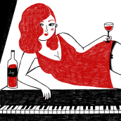 Sexy girl. Un proyecto de Ilustración tradicional y Diseño de personajes de Marta Ángel Ruiz - 10.11.2014