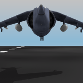 Harrier take off Blender. Un proyecto de 3D y Animación de alwarobombindiez - 23.11.2014