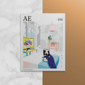 AE mag issue#1. Direção de arte, Design editorial, e Design gráfico projeto de Pablo Abad - 03.12.2014