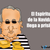 El espíritu de la Navidad llega a prisión. Traditional illustration project by Pedro Pleguezuelos Ledesma - 12.08.2014