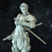 Bianca, Fallen Frontiers Hero Ein Projekt aus dem Bereich 3D, Design von Figuren und Skulptur von David Fernández Barruz - 10.12.2014