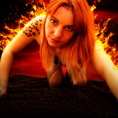 La chica de fuego. Un proyecto de Fotografía de Alberto Menendez - 06.12.2014