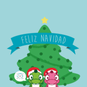 Feliz Navidad. Traditional illustration, Character Design, and Graphic Design project by Sergio Puente Aragoneses - 12.20.2014