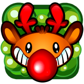 Farty Rudolph mobile game. Programação , Design de personagens, e Design de jogos projeto de nofuturegames - 24.12.2014