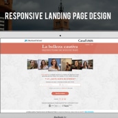 Responsive Landing Page Design. Un proyecto de Diseño Web de Laura Belore - 01.01.2015