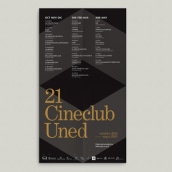21 Cineclub UNED. Un proyecto de Diseño editorial y Diseño gráfico de rmk - 12.10.2014