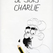 Je Suis Charlie. Traditional illustration project by Lucía Hernández - 01.24.2015