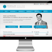 Plataforma videoterapia PERSUM Online. Web Development project by Proun Media - 02.23.2015
