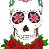 Skulls. Traditional illustration project by Elena González Toribio - 12.08.2014