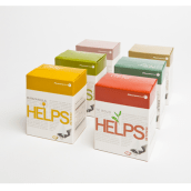 Helps - medicinal teas. Design gráfico, e Packaging projeto de Kiko Argomaniz - 16.03.2007