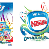 Nestlé / Carnaval del Helado. Design gráfico projeto de Obert Psicocreativos - 07.11.2009