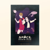 Space Marriage, una boda a warp 3. Um projeto de Ilustração, Design gráfico e Packaging de Juanma Martínez - 30.04.2015