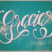 Lettering ¡Gracias!. Design gráfico, e Tipografia projeto de anacatelli - 29.04.2015