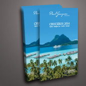 Cuadrípticos Paul Gauguin Cruises. Design, Art Direction, Design Management, Editorial Design, and Graphic Design project by Àngela Curto - 01.03.2014