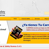 Web Crane & Safety Bureau S.A.S.. Desenvolvimento Web projeto de Carlos Cuartas - 03.05.2015