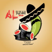 Al-Sushi (Fución de Comida Japonesa y Mexicana). Design project by lalorocha21 - 05.09.2015