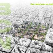 Supermanzana en Barcelona. Design, Traditional illustration, Architecture, and Graphic Design project by U Pagoaga - 05.18.2015