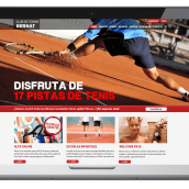 CLUB TENNIS BERNAT . Un proyecto de Diseño, Diseño Web y Desarrollo Web de Joana Millán Marcoval - 18.03.2015