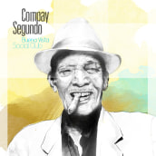 Portada CD musical Compay Segundo. Ilustración. Ilustração tradicional projeto de Pedro Sánchez González - 25.05.2015