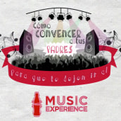Coca-cola Music Experience - Cómo convencer a tus padres. Traditional illustration, and Motion Graphics project by Candida Bevilacqua - 11.04.2014