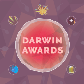 Darwin Awards - Gracias por no reproducirse. Ilustração tradicional, Design gráfico, Arquitetura da informação, e Design de informação projeto de Xisco Cabrer - 13.06.2015