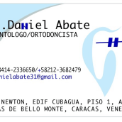 Diseño de papelería  Dr. Daniel abate. Design gráfico projeto de Lismary trujillo - 24.03.2015