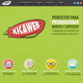 Kicaweb. Un proyecto de Ilustración tradicional, Br, ing e Identidad, Diseño Web y Desarrollo Web de Abigail Sánchez Puyó - 29.07.2015