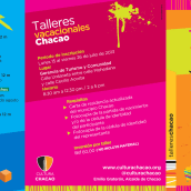 Tríptico Talleres Vacacionales . Design gráfico projeto de Grisel Tolstow - 21.07.2014