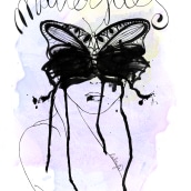 matterflies. Een project van  Ontwerp, Traditionele illustratie, Redactioneel ontwerp, Mode,  Beeldende kunst y Grafisch ontwerp van karol herrero - 03.08.2015