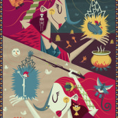 Una historia de brujas. Un proyecto de Ilustración tradicional, Diseño de personajes, Diseño editorial, Bellas Artes y Escritura de Pablo Manuel M. R. - 30.04.2015