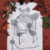 My lovely autumn. Traditional illustration project by wäwä - 08.05.2013