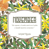Vela November de Canela, Naranja e Ylang Ylang. Packaging project by Beatriz Sánchez Ortiz - 08.18.2015