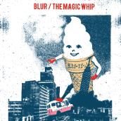 Cartel para el concierto de Blur en México. Un proyecto de Ilustración tradicional de Sandra Rodríguez - 01.09.2015